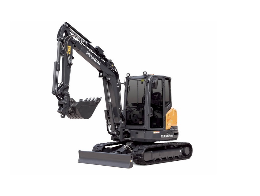 De HX55A CR, onderdeel van de A-serie compacte graafmachines van Hyundai, slaat nieuwe wegen in op het gebied van prestaties, efficiëntie en veiligheid.